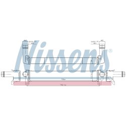 Intercooler NISSENS 961599 OE Ref 52014780AB