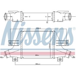 Intercooler NISSENS 96163 OE Ref 1607695880 NISSENS