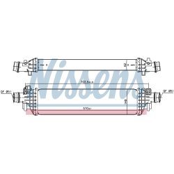 Intercooler NISSENS 96173 OE Ref 95081734 NISSENS