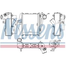 Intercooler NISSENS 96177 OE Ref 4515010301 NISSENS