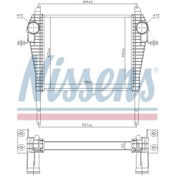 Intercooler NISSENS 96184 OE Ref 504289365