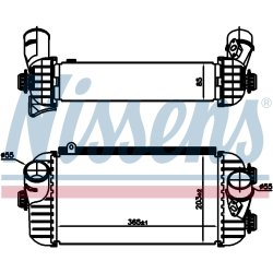 Intercooler NISSENS 96187 OE Ref 282712F700