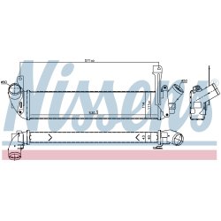 Intercooler NISSENS 96198 OE Ref 8200322941 NISSENS