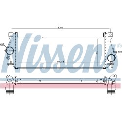 Intercooler NISSENS 96199 OE Ref LR017950 NISSENS