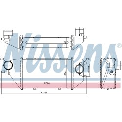 Intercooler NISSENS 96231 OE Ref 19710RJLE01 NISSENS
