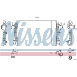 Intercooler NISSENS 96258 OE Ref 2H0145804C