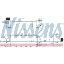 Intercooler NISSENS 96267 OE Ref 51837873 NISSENS