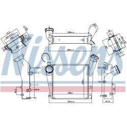 Intercooler NISSENS 96276 OE Ref 95511064000 NISSENS