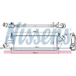Intercooler NISSENS 96307 OE Ref 14461BC400 NISSENS