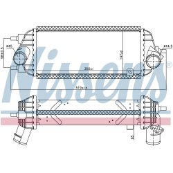 Intercooler NISSENS 96309 OE Ref 282712A850 NISSENS