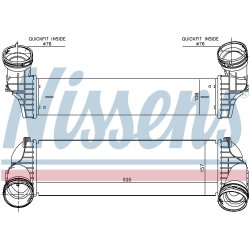 Intercooler NISSENS 96364 OE Ref 1751.7.809.321 NISSENS