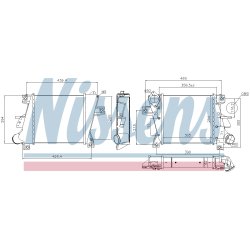 Intercooler NISSENS 96407 OE Ref 14461ES61A NISSENS