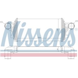 Intercooler NISSENS 96438 OE Ref 1645000200 NISSENS