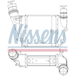 Intercooler NISSENS 96452 OE Ref 144613211R NISSENS