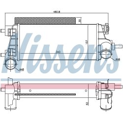 Intercooler NISSENS 96490 OE Ref 2026747 NISSENS