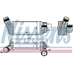 Intercooler NISSENS 96512 OE Ref 0384.P3 NISSENS