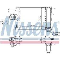 Intercooler NISSENS 96529 OE Ref 144965154R NISSENS