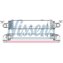 Intercooler NISSENS 96534 OE Ref A2045000200 NISSENS