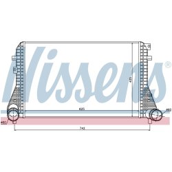 Intercooler NISSENS 96542 OE Ref 1K0145803BE NISSENS