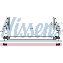 Intercooler NISSENS 96571 OE Ref 7E0145804C NISSENS