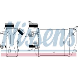 Intercooler NISSENS 96576 OE Ref 4F0145805AF NISSENS
