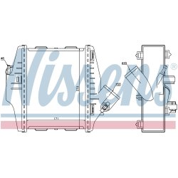 Intercooler NISSENS 96579 OE Ref 4515010401 NISSENS