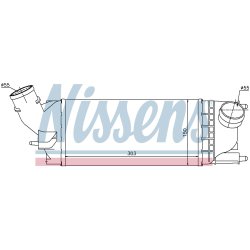 Intercooler NISSENS 96599 OE Ref E256086 NISSENS