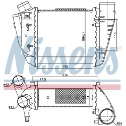 Intercooler NISSENS 96678 OE Ref 8E0145806D NISSENS