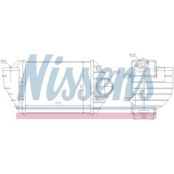 Intercooler NISSENS 96690 OE Ref 59145805A NISSENS