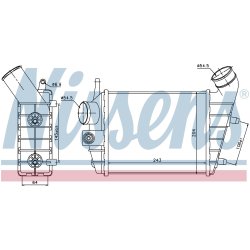 Intercooler NISSENS 96699 OE Ref 60686738 NISSENS