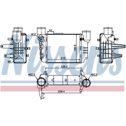 Intercooler NISSENS 96709 OE Ref 8E0.145.805N NISSENS