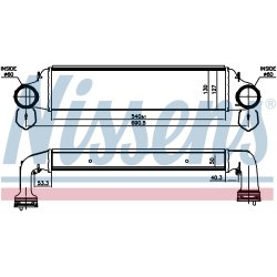 Intercooler NISSENS 96723 OE Ref 1751.7.793.370 NISSENS