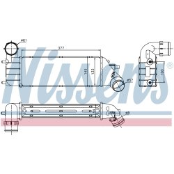 Intercooler NISSENS 96766 OE Ref 1489396080 NISSENS