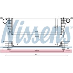 Intercooler NISSENS 96857 OE Ref 93811169 NISSENS