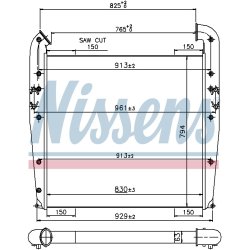 Intercooler NISSENS 96960 OE Ref 1384059