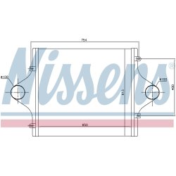 Intercooler NISSENS 96964 OE Ref 41036470
