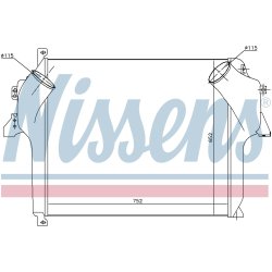 Intercooler NISSENS 96971 OE Ref 9425010001