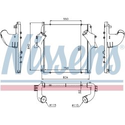 Intercooler NISSENS 96972 OE Ref 942 501 09 01