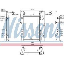 Intercooler NISSENS 96975 OE Ref 1327673R