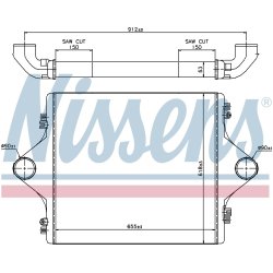 Intercooler NISSENS 96977 OE Ref 81.06130.0072