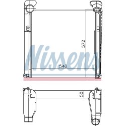 Intercooler NISSENS 97007 OE Ref 81061300133