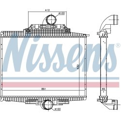 Intercooler NISSENS 97024 OE Ref 9405000301