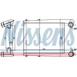 Intercooler NISSENS 97025 OE Ref 50 01 858 492