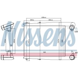 Intercooler NISSENS 97028 OE Ref 50 10 315 765