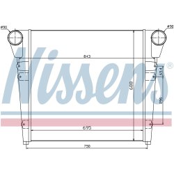 Intercooler NISSENS 97052 OE Ref 50 01 848 520