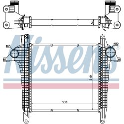 Intercooler NISSENS 97057 OE Ref 81061300192