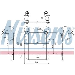 Intercooler NISSENS 97059 OE Ref 1691392