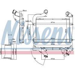Intercooler NISSENS 97061 OE Ref 10570369