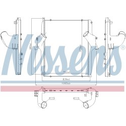 Intercooler NISSENS 97068 OE Ref 9425011201