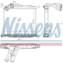 Intercooler NISSENS 97069 OE Ref 9405010701